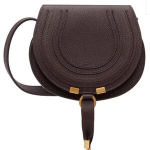 Chloe Small Marcie Saddle Bag Deep Violine EUC Retail $1350